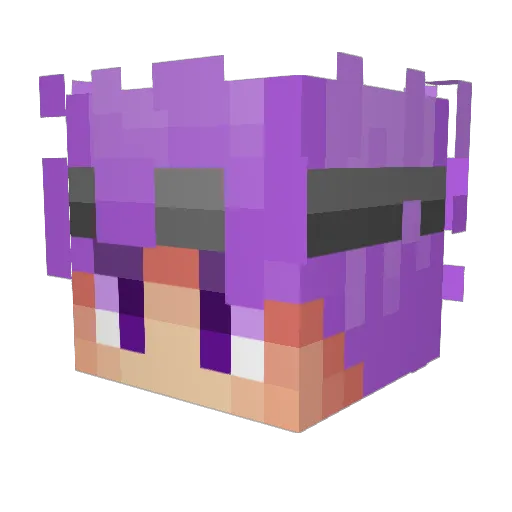 jennxwhoa Minecraft avatar head, 3D render