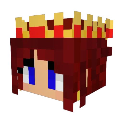 jennyleac Minecraft avatar head, 3D render