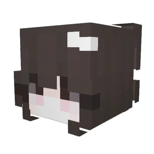 jennzii Minecraft avatar head, 3D render