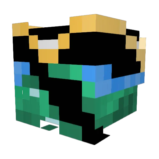 jeno836 Minecraft avatar head, 3D render