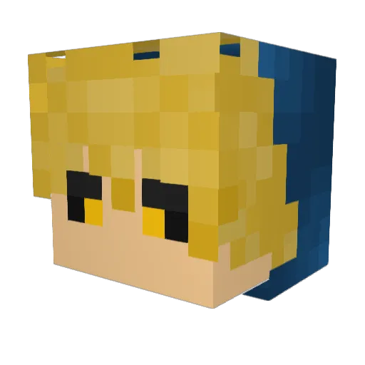 jenosu1125 Minecraft avatar head, 3D render