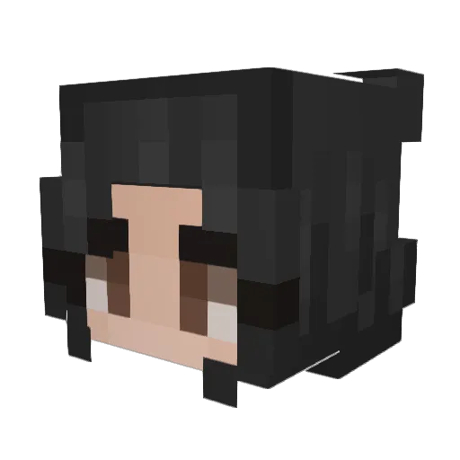 jenpenn Minecraft avatar head, 3D render
