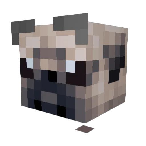 jenrperry Minecraft avatar head, 3D render