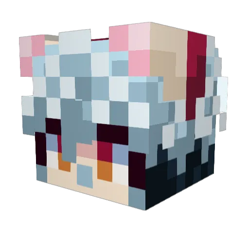 jensbill Minecraft avatar head, 3D render