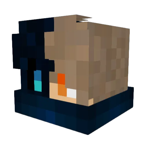jenselns Minecraft avatar head, 3D render