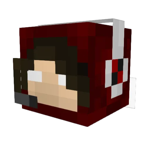 jensen9865 Minecraft avatar head, 3D render
