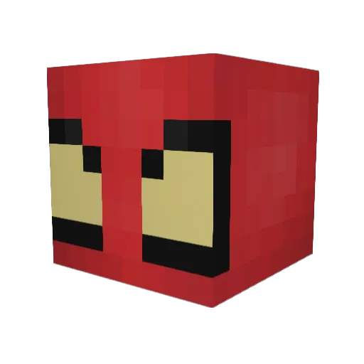 jensumata Minecraft avatar head, 3D render