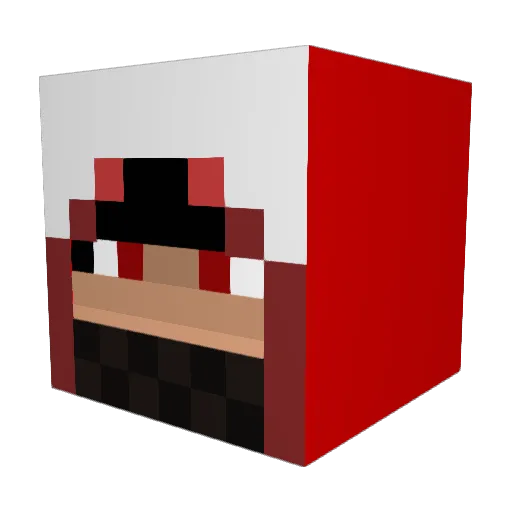 jensyoe Minecraft avatar head, 3D render