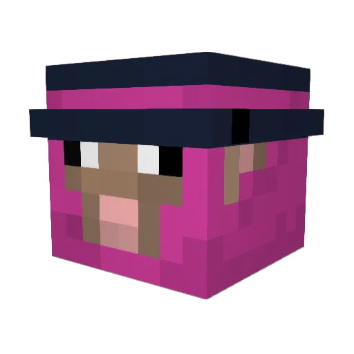 jentoschaf Minecraft avatar head, 3D render