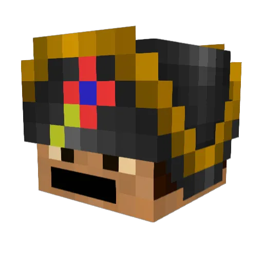 jentoson Minecraft avatar head, 3D render