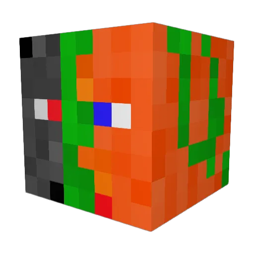 jenxa Minecraft avatar head, 3D render