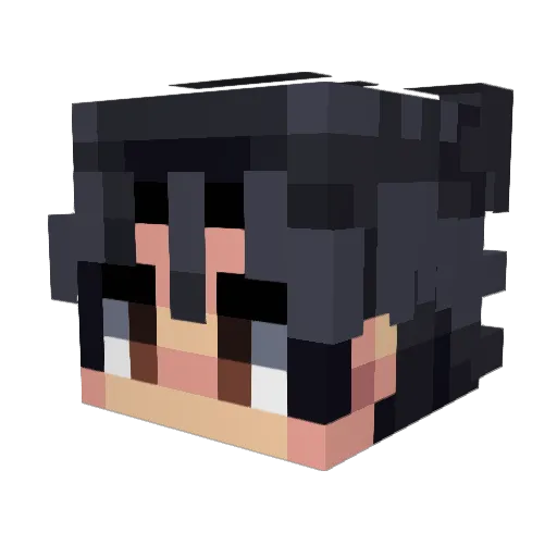 jeoins Minecraft avatar head, 3D render