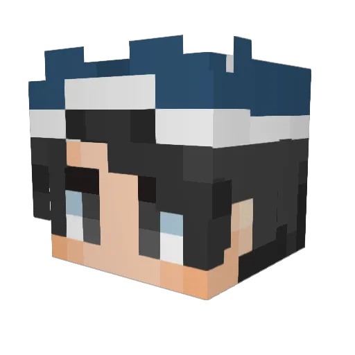 jeon1035 Minecraft avatar head, 3D render