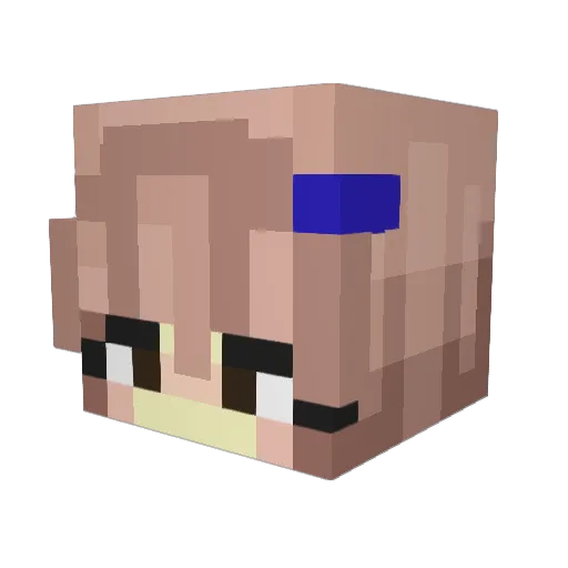 jeongyeons Minecraft avatar head, 3D render