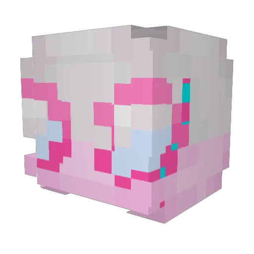 jeonslvr Minecraft avatar head, 3D render