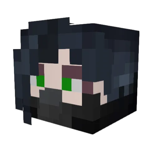 jeorod Minecraft avatar head, 3D render