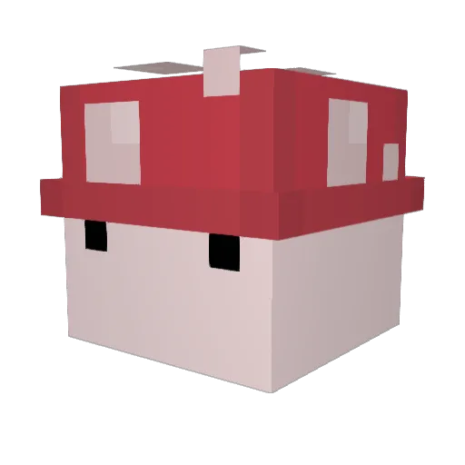 jepRR Minecraft avatar head, 3D render
