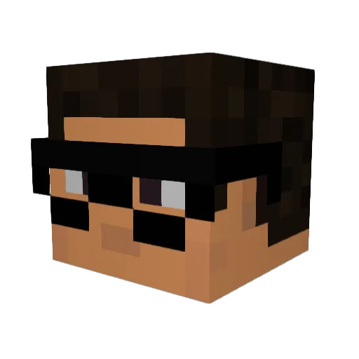 jepae_ Minecraft avatar head, 3D render