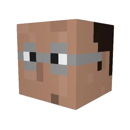 jepjepjep222 Minecraft avatar head, 3D render