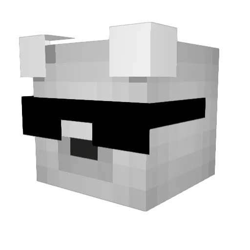 jeppehandest Minecraft avatar head, 3D render