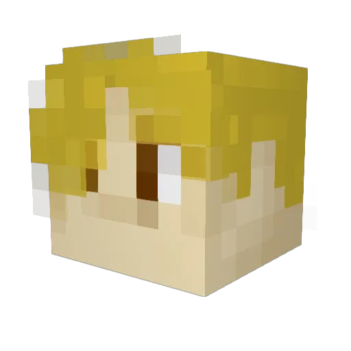 jeppsam Minecraft avatar head, 3D render