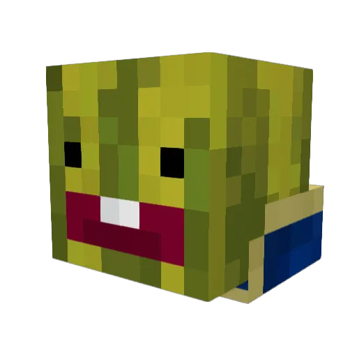 jeppsii Minecraft avatar head, 3D render