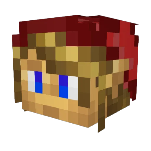 jepser123 Minecraft avatar head, 3D render