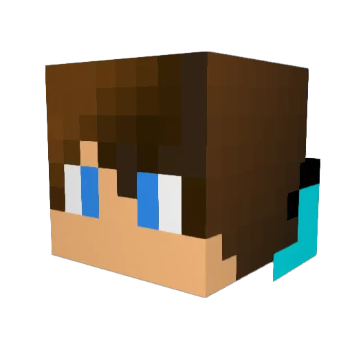 jepsonnema Minecraft avatar head, 3D render
