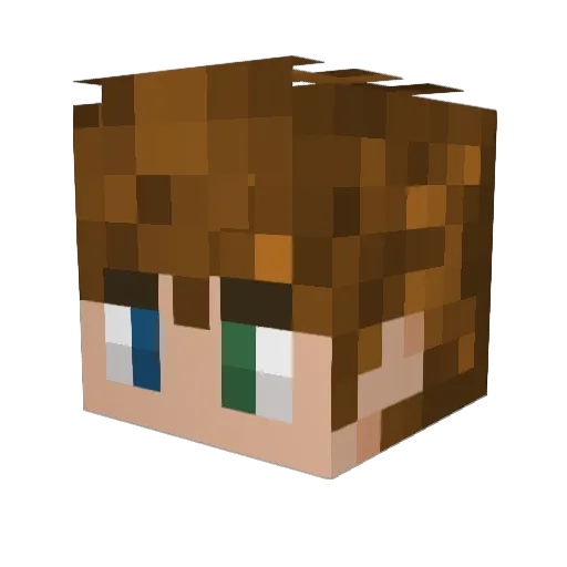 jerbearr_ Minecraft avatar head, 3D render