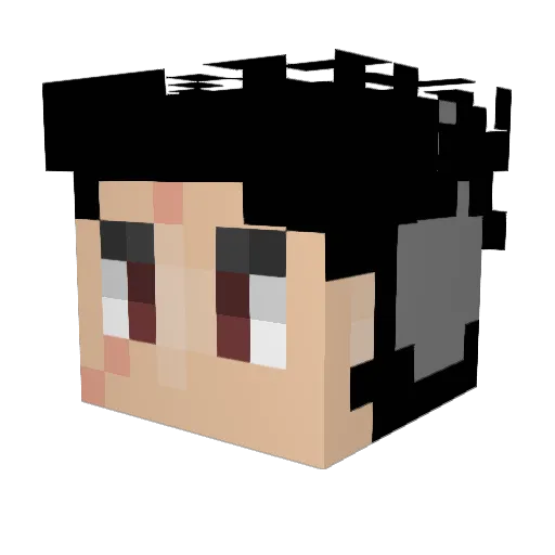 jerboyha Minecraft avatar head, 3D render