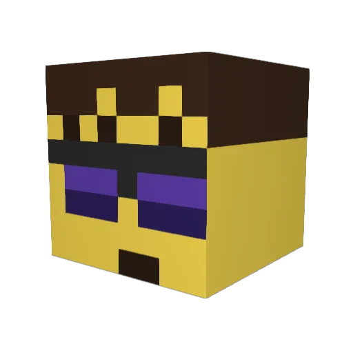 jeremiah166 Minecraft avatar head, 3D render