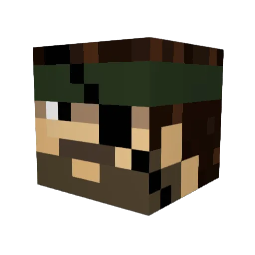 jeremiah_7 Minecraft avatar head, 3D render