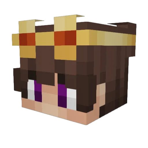 jeremybride Minecraft avatar head, 3D render