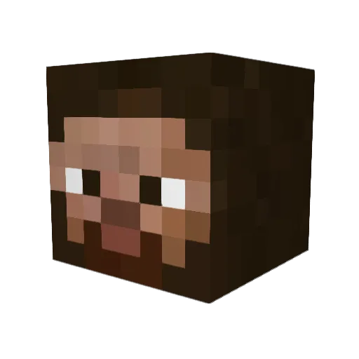 jeremycollins Minecraft avatar head, 3D render