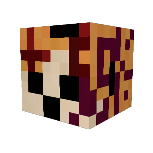 jeremydery Minecraft avatar head, 3D render