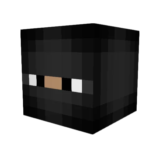 jergaf Minecraft avatar head, 3D render