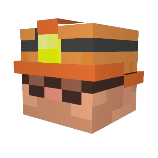 jeriko51 Minecraft avatar head, 3D render