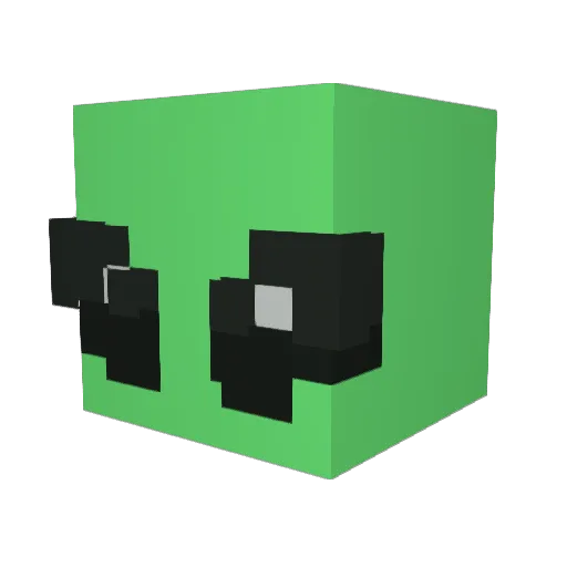 jeriyz Minecraft avatar head, 3D render