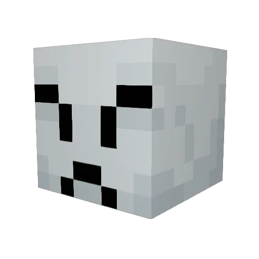 jerkanx Minecraft avatar head, 3D render