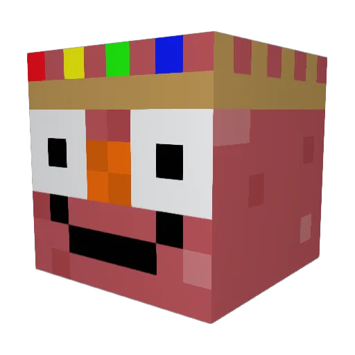 jermajes Minecraft avatar head, 3D render