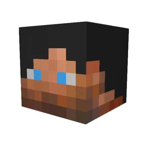jermaustin Minecraft avatar head, 3D render