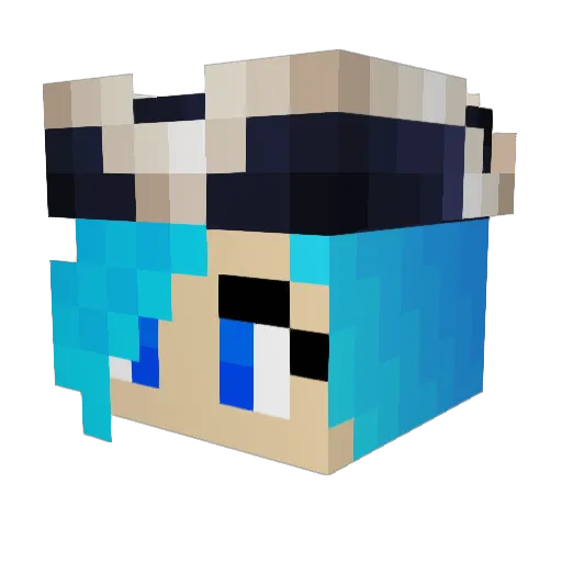 jernco Minecraft avatar head, 3D render