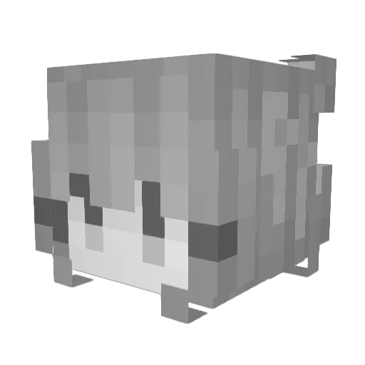 jero0721 Minecraft avatar head, 3D render