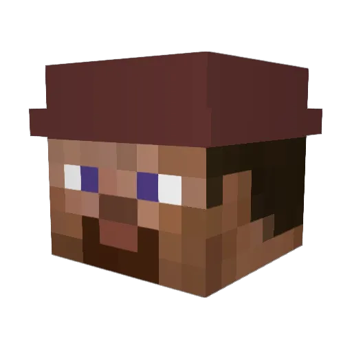 jeronimo65 Minecraft avatar head, 3D render