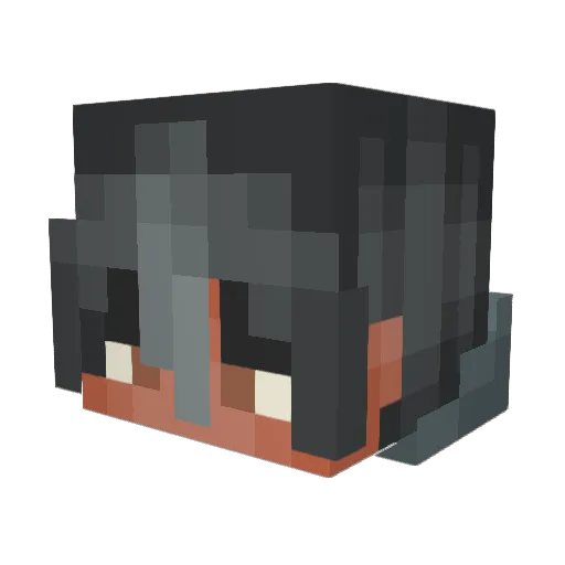 jerrickgold Minecraft avatar head, 3D render