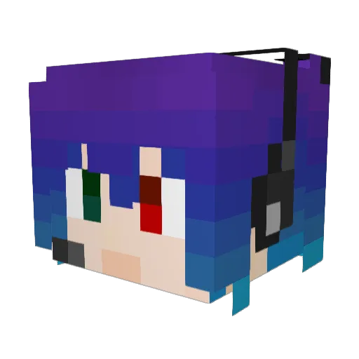 jerry_cc Minecraft avatar head, 3D render
