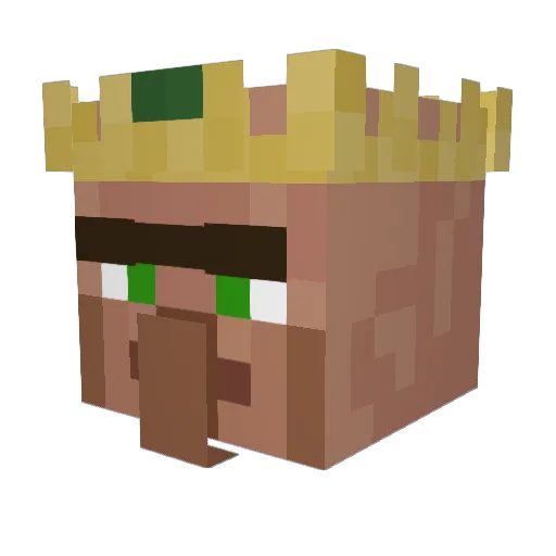 jerryhimself Minecraft avatar head, 3D render