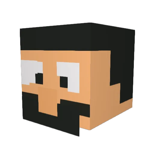 jerryperry31 Minecraft avatar head, 3D render