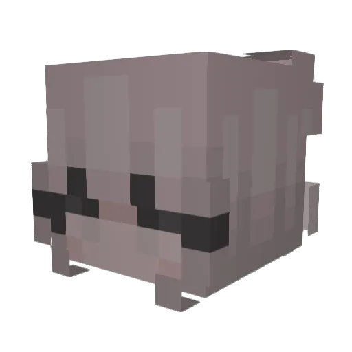 jerrysimp_ Minecraft avatar head, 3D render