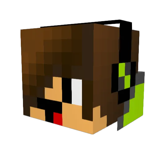 jersmo Minecraft avatar head, 3D render